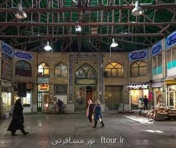 سقف ریخته شده بازار امین السلطان با مشارکت کسبه مرمت می شود