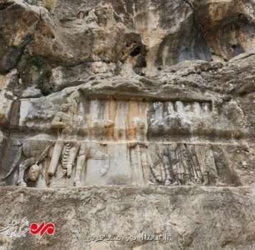 لطمه قاجاری به نقش برجسته تاریخی ساسانی به همراه فیلم