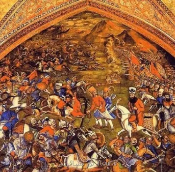 شروع احیای دیوارنگاره های صدمه دیده کاخ جهانی چهلستون